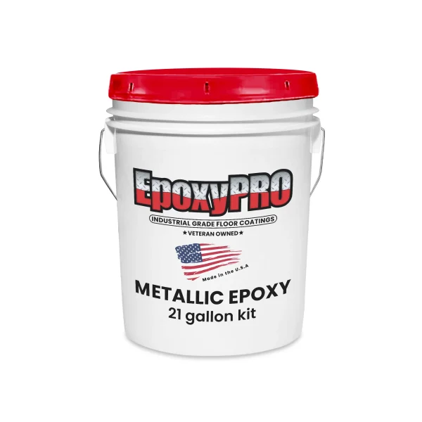 metallic epoxy 6 gallon kit, up to 600 sf includes prime coat