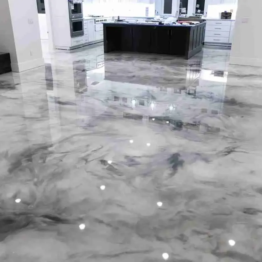 metallic epoxy floor